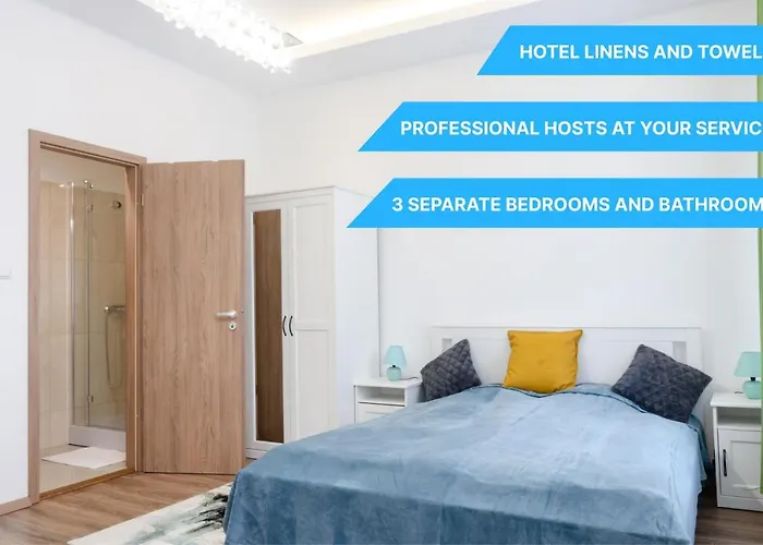 3 En Bedroom Flat In The Main Centre For 6ppl, 3bdr,3bthr,ac Appartement Budapest